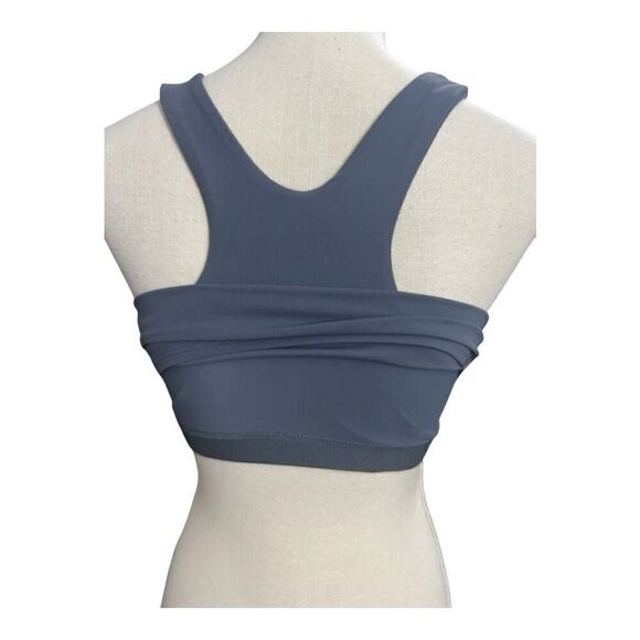 Avía grey Crop Sports Bra Size M(D-DD) Low Support Removable Pads Built In Bra - Picture 4 of 11